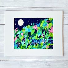 画像をギャラリービューアに読み込む, 【Kim Sielbeck】 マットプリント”Kaka'ako Blue Tiger”