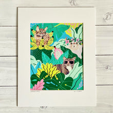 画像をギャラリービューアに読み込む, 【Kim Sielbeck】 マットプリント”Jungle Cats”