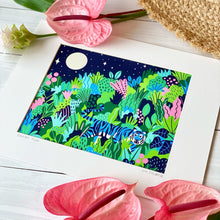 画像をギャラリービューアに読み込む, 【Kim Sielbeck】 マットプリント”Kaka'ako Blue Tiger”