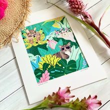 画像をギャラリービューアに読み込む, 【Kim Sielbeck】 マットプリント”Jungle Cats”