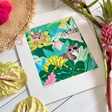 画像をギャラリービューアに読み込む, 【Kim Sielbeck】 マットプリント”Jungle Cats”