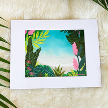 画像をギャラリービューアに読み込む, 【Sarah Caudle×Kim Sielbeck コラボレーション】マットプリント”Beach Jungle”