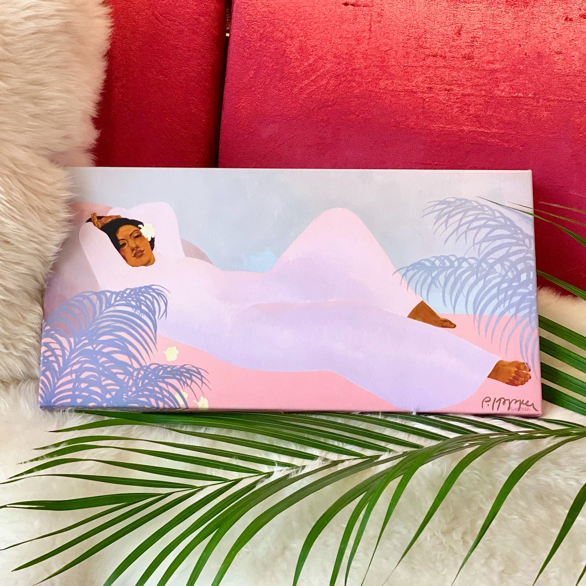 Pegge Hopper】 キャンバスプリント”Pua Melia” – Gallery WA