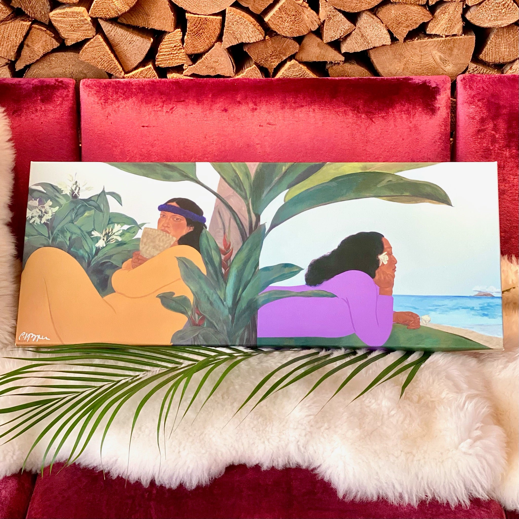 【Pegge Hopper】 キャンバスプリント”Walk Across the Sea AB”