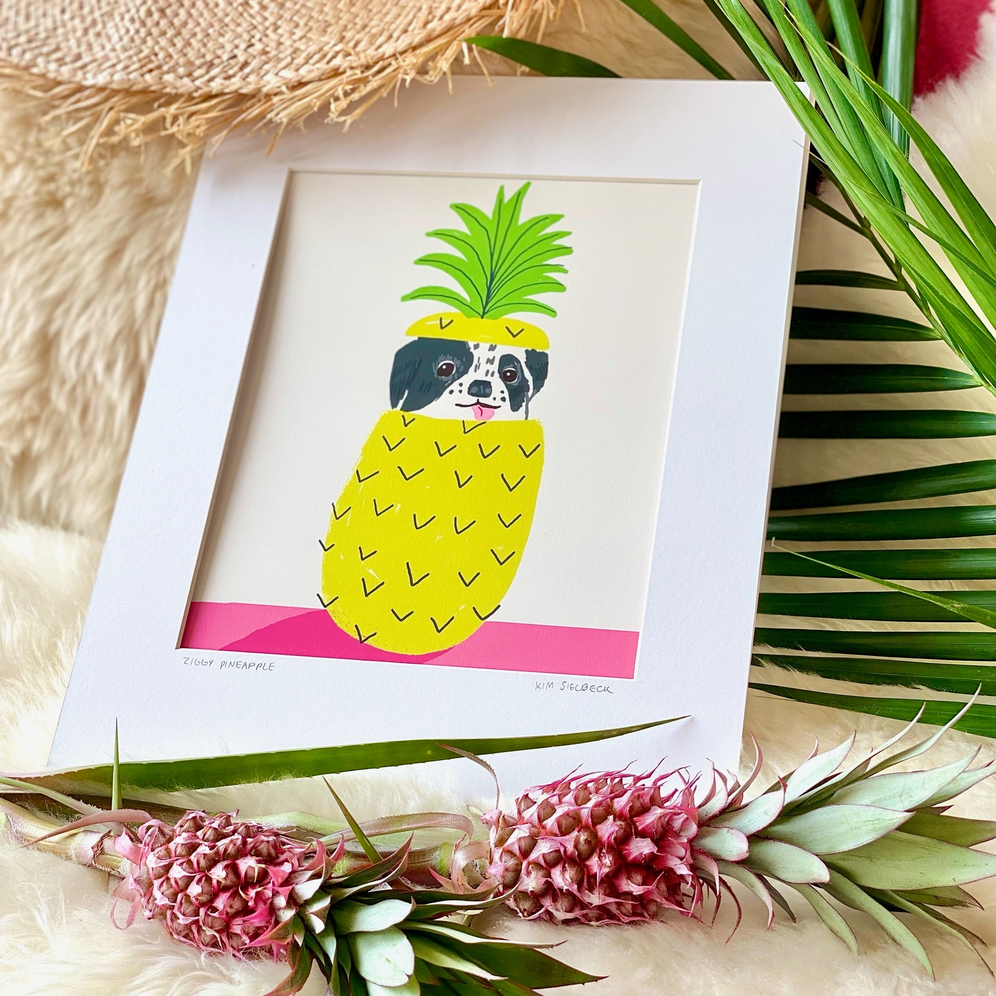 Kim Sielbeck】 マットプリント”Ziggy Pineapple” – Gallery WA