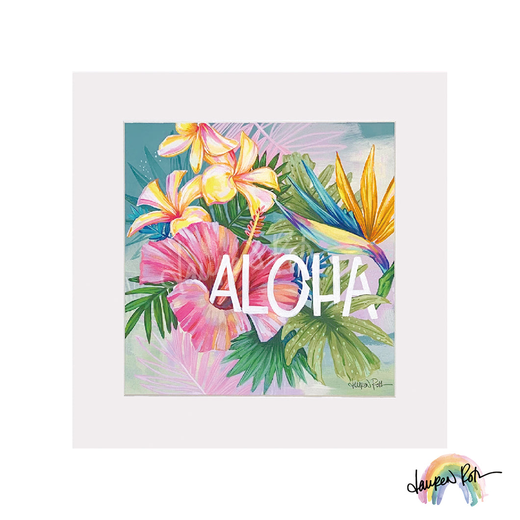 【Lauren Roth】 マットプリント”Aloha Flora”