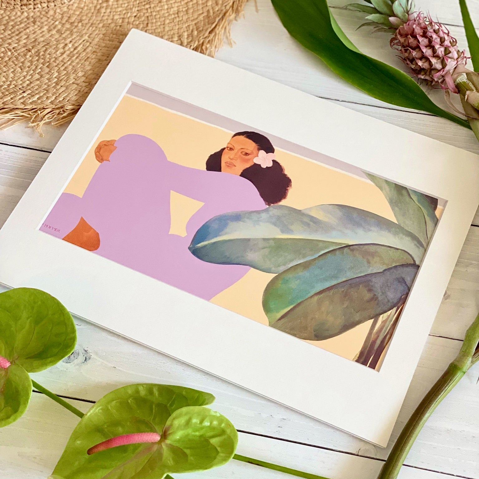 Pegge Hopper】 マットプリント”Kailua Noon A” – Gallery WA