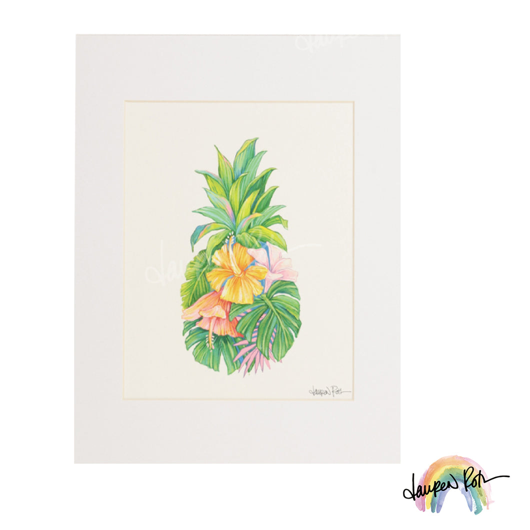 【Lauren Roth】 マットプリント”Pineapple Rainbow”