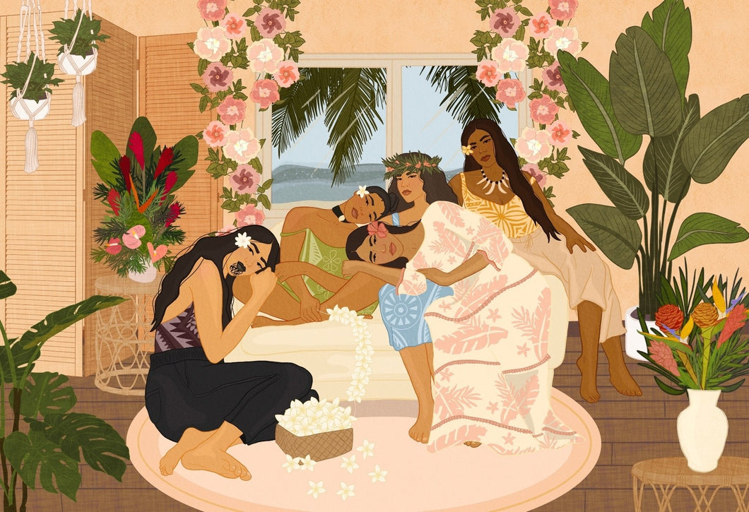 【Surf Shack Puzzles】 ジグソーパズル”Polynesian Beauties” by TeAta Gutierrez