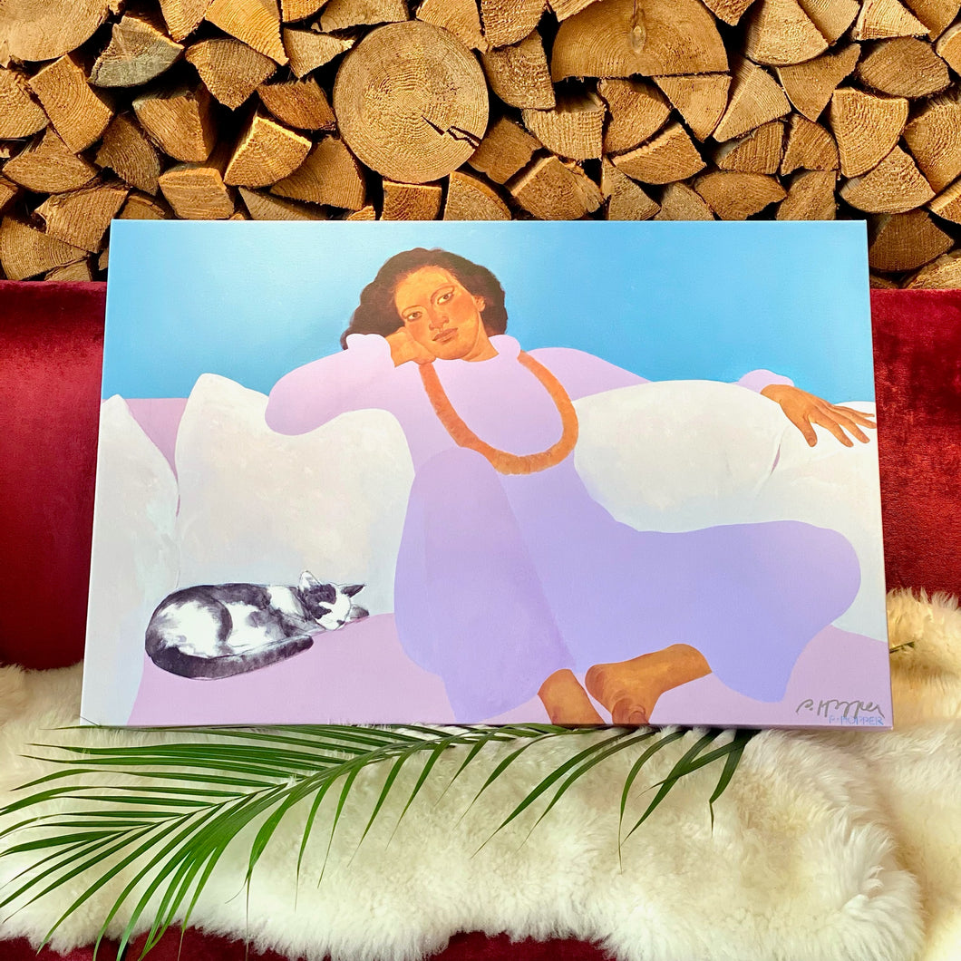 【Pegge Hopper】 キャンバスプリント”Popoki Ⅱ”