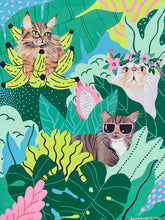 画像をギャラリービューアに読み込む, 【Kim Sielbeck】 マットプリント”Jungle Cats”
